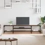 Mueble TV madera ingeniería y hierro marrón roble 201x35x45 cm von , TV-Möbel - Ref: Foro24-831817, Preis: 84,88 €, Rabatt: %