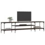 Mueble TV madera ingeniería y hierro marrón roble 201x35x45 cm von , TV-Möbel - Ref: Foro24-831817, Preis: 84,88 €, Rabatt: %
