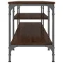 Mueble TV madera ingeniería y hierro marrón roble 201x35x45 cm von , TV-Möbel - Ref: Foro24-831817, Preis: 84,88 €, Rabatt: %