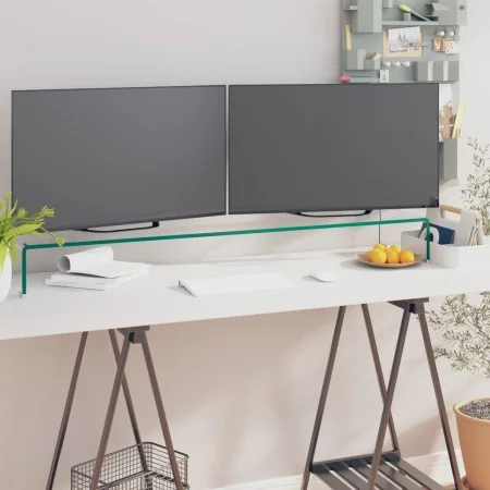 Soporte para TV/Elevador monitor cristal claro 120x30x13 cm von , TV-Möbel - Ref: Foro24-244133, Preis: 126,52 €, Rabatt: %
