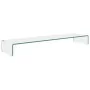 Soporte para TV/Elevador monitor cristal claro 120x30x13 cm von , TV-Möbel - Ref: Foro24-244133, Preis: 126,52 €, Rabatt: %