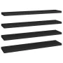 Estantes flotantes de pared 4 uds MDF negro 120x23,5x3,8cm de , Estantes y estanterías - Ref: Foro24-323843, Precio: 114,05 €...