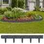 Valla para césped aspecto de piedra 41 piezas plástico 10 m de , Ribetes y bordes para jardín - Ref: Foro24-314684, Precio: 4...