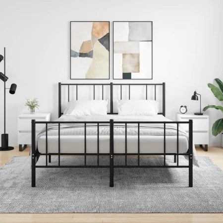 Mesitas de noche 2 uds madera de ingeniería blanco 40x35x50 cm by , Nightstands - Ref: Foro24-826893, Price: 101,46 €, Discou...