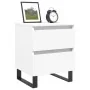 Mesitas de noche 2 uds madera de ingeniería blanco 40x35x50 cm by , Nightstands - Ref: Foro24-826893, Price: 101,46 €, Discou...