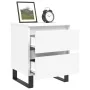 Mesitas de noche 2 uds madera de ingeniería blanco 40x35x50 cm by , Nightstands - Ref: Foro24-826893, Price: 101,46 €, Discou...