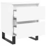 Mesitas de noche 2 uds madera de ingeniería blanco 40x35x50 cm by , Nightstands - Ref: Foro24-826893, Price: 101,46 €, Discou...