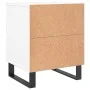 Mesitas de noche 2 uds madera de ingeniería blanco 40x35x50 cm by , Nightstands - Ref: Foro24-826893, Price: 101,46 €, Discou...