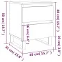 Mesitas de noche 2 uds madera de ingeniería blanco 40x35x50 cm by , Nightstands - Ref: Foro24-826893, Price: 101,46 €, Discou...