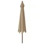 Sombrilla de jardín con poste de madera gris taupé 400x273 cm von , Sonnenschirme - Ref: Foro24-363178, Preis: 135,07 €, Raba...
