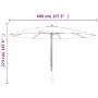 Sombrilla de jardín con poste de madera gris taupé 400x273 cm von , Sonnenschirme - Ref: Foro24-363178, Preis: 135,07 €, Raba...