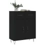 Aparador de madera de ingeniería negro 69,5x34x90 cm by , Sideboards - Ref: Foro24-827973, Price: 85,51 €, Discount: %