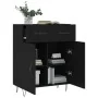 Aparador de madera de ingeniería negro 69,5x34x90 cm by , Sideboards - Ref: Foro24-827973, Price: 85,51 €, Discount: %