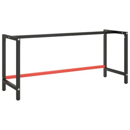 Estructura banco de trabajo metal negro y rojo mate 180x57x79cm von , Tischbeine - Ref: Foro24-151457, Preis: 95,61 €, Rabatt: %