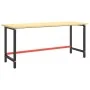 Estructura banco de trabajo metal negro y rojo mate 180x57x79cm von , Tischbeine - Ref: Foro24-151457, Preis: 95,61 €, Rabatt: %