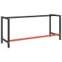 Estructura banco de trabajo metal negro y rojo mate 180x57x79cm von , Tischbeine - Ref: Foro24-151457, Preis: 95,61 €, Rabatt: %