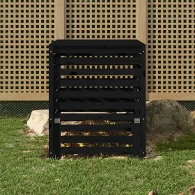 Compostador de madera maciza de pino negro 82,5x82,5x99,5 cm by , Composters - Ref: Foro24-823819, Price: 166,99 €, Discount: %