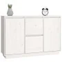 Aparador madera maciza de pino blanco 111x34x75 cm by , Sideboards - Ref: Foro24-814310, Price: 131,38 €, Discount: %
