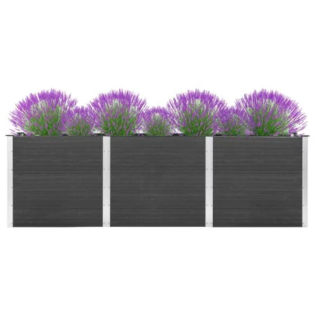 Arriate elevado de WPC gris 300x100x91 cm von , Töpfe und Pflanzgefäße - Ref: Foro24-318102, Preis: 714,98 €, Rabatt: %