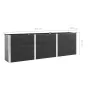 Arriate elevado de WPC gris 300x100x91 cm von , Töpfe und Pflanzgefäße - Ref: Foro24-318102, Preis: 714,98 €, Rabatt: %
