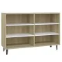 Aparador de madera contrachapada blanco y roble 103,5x35x70 cm von , Sideboards - Ref: Foro24-806045, Preis: 77,42 €, Rabatt: %
