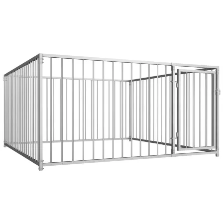 Jaula perrera de exterior 200x200x100 cm von , Hundehütten und Zäune - Ref: Foro24-144489, Preis: 238,48 €, Rabatt: %