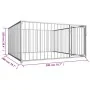 Jaula perrera de exterior 200x200x100 cm von , Hundehütten und Zäune - Ref: Foro24-144489, Preis: 238,48 €, Rabatt: %