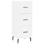 Aparador madera de ingeniería blanco 34,5x34x90 cm de , Aparadores - Ref: Foro24-828620, Precio: 77,05 €, Descuento: %