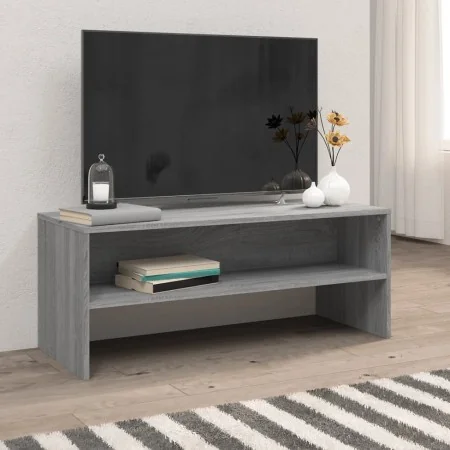 Mueble de TV madera contrachapada gris Sonoma 100x40x40 cm by , TV Furniture - Ref: Foro24-815232, Price: 48,10 €, Discount: %