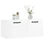 Armario de pared madera ingeniería blanco brillo 80x36,5x35 cm von , Schließfächer und Lagerschränke - Ref: Foro24-830070, Pr...