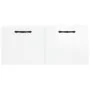 Armario de pared madera ingeniería blanco brillo 80x36,5x35 cm von , Schließfächer und Lagerschränke - Ref: Foro24-830070, Pr...