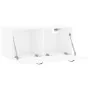 Armario de pared madera ingeniería blanco brillo 80x36,5x35 cm von , Schließfächer und Lagerschränke - Ref: Foro24-830070, Pr...