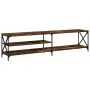 Mueble TV metal madera contrachapada roble ahumado 200x40x50 cm von , TV-Möbel - Ref: Foro24-826741, Preis: 95,61 €, Rabatt: %