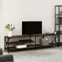 Mueble TV metal madera contrachapada roble ahumado 200x40x50 cm von , TV-Möbel - Ref: Foro24-826741, Preis: 95,61 €, Rabatt: %