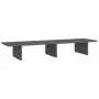 Soporte de monitor madera maciza de pino gris 100x27x15 cm by , Computer bases and risers - Ref: Foro24-813981, Price: 32,27 ...