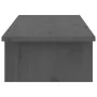 Soporte de monitor madera maciza de pino gris 100x27x15 cm by , Computer bases and risers - Ref: Foro24-813981, Price: 32,27 ...