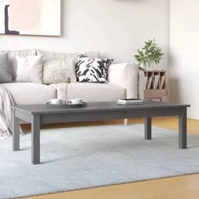 Mesa de centro de madera maciza de pino gris 110x50x30 cm by , Coffee table - Ref: Foro24-814236, Price: 72,91 €, Discount: %
