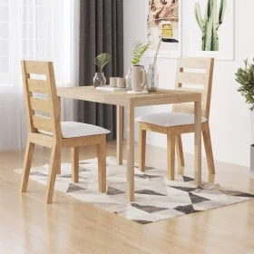 Mesa de comedor madera maciza de acacia 110x70x75 cm by , Kitchen and dining tables - Ref: Foro24-345081, Price: 151,13 €, Di...