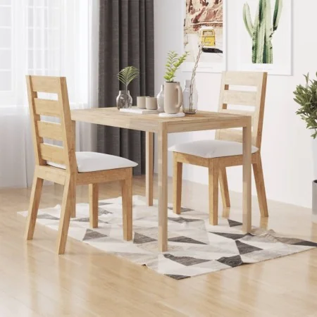 Mesa de comedor madera maciza de acacia 110x70x75 cm by , Kitchen and dining tables - Ref: Foro24-345081, Price: 150,79 €, Di...
