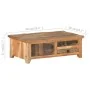Mesa de centro de madera maciza reciclada 90x50x31 cm by , Coffee table - Ref: Foro24-320384, Price: 228,46 €, Discount: %
