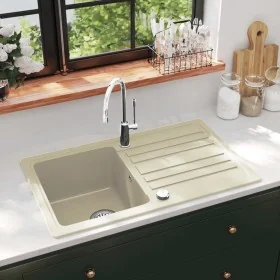 Fregadero de cocina de granito con un seno beige von , Sinkt - Ref: Foro24-144849, Preis: 198,96 €, Rabatt: %