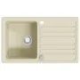 Fregadero de cocina de granito con un seno beige by , Sinks - Ref: Foro24-144849, Price: 198,96 €, Discount: %