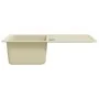 Fregadero de cocina de granito con un seno beige by , Sinks - Ref: Foro24-144849, Price: 198,96 €, Discount: %