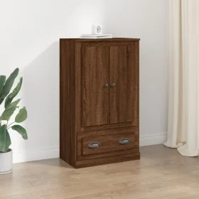 Aparador de madera contrachapada marrón roble 60x35,5x103,5 cm by , Sideboards - Ref: Foro24-816303, Price: 102,32 €, Discoun...