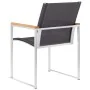 Sillas de jardín 2 unidades textilene y acero inoxidable gris von , Gartenstühle - Ref: Foro24-46517, Preis: 178,72 €, Rabatt: %