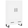 Aparador alto madera de ingeniería blanco 69,5x31x115 cm by , Sideboards - Ref: Foro24-830348, Price: 95,25 €, Discount: %