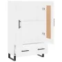 Aparador alto madera de ingeniería blanco 69,5x31x115 cm by , Sideboards - Ref: Foro24-830348, Price: 95,25 €, Discount: %