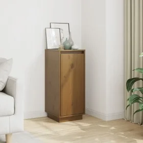 Aparador de madera maciza de pino marrón miel 31,5x34x75 cm by , Sideboards - Ref: Foro24-813356, Price: 50,30 €, Discount: %
