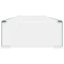 Soporte para TV/Elevador monitor cristal claro 100x30x13 cm de , Muebles TV - Ref: Foro24-244131, Precio: 104,83 €, Descuento: %