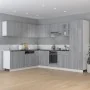 Armario cocina “Lyon” madera ingeniería gris Sonoma von , Küchenschränke - Ref: Foro24-815583, Preis: 99,96 €, Rabatt: %